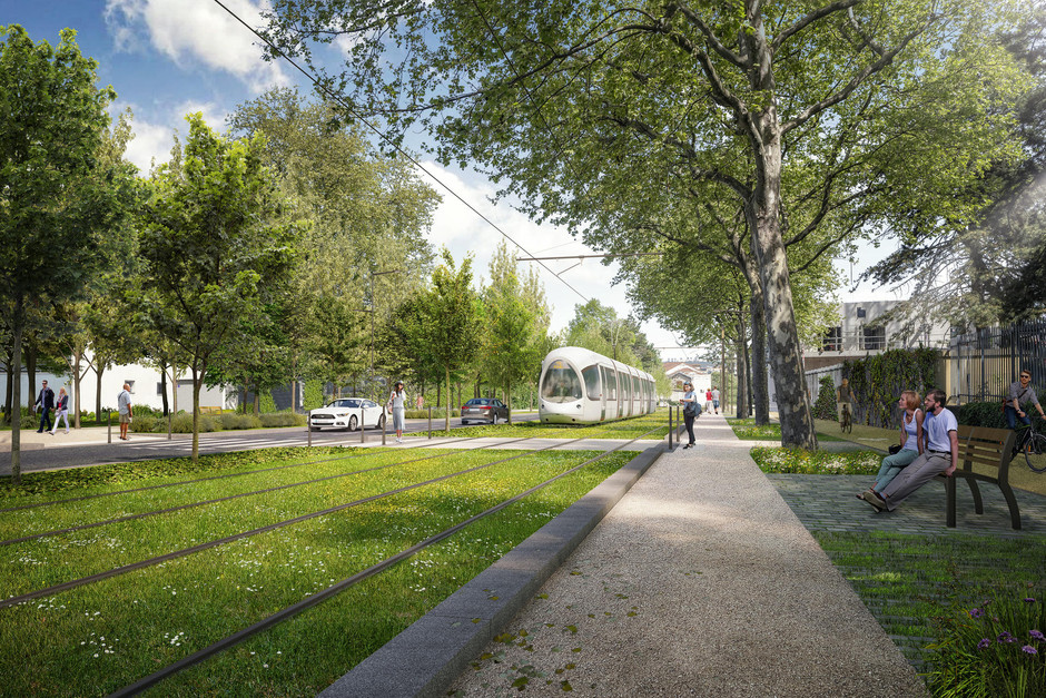  Perspective sur le prolongement du tramway T6