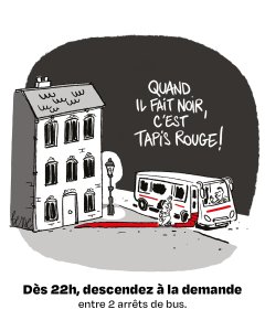 Illustration sur le dispositif des bus refuges
