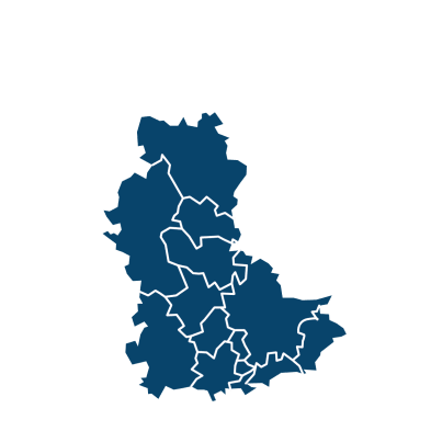 Schéma des territoires de SYTRAL Mobilités