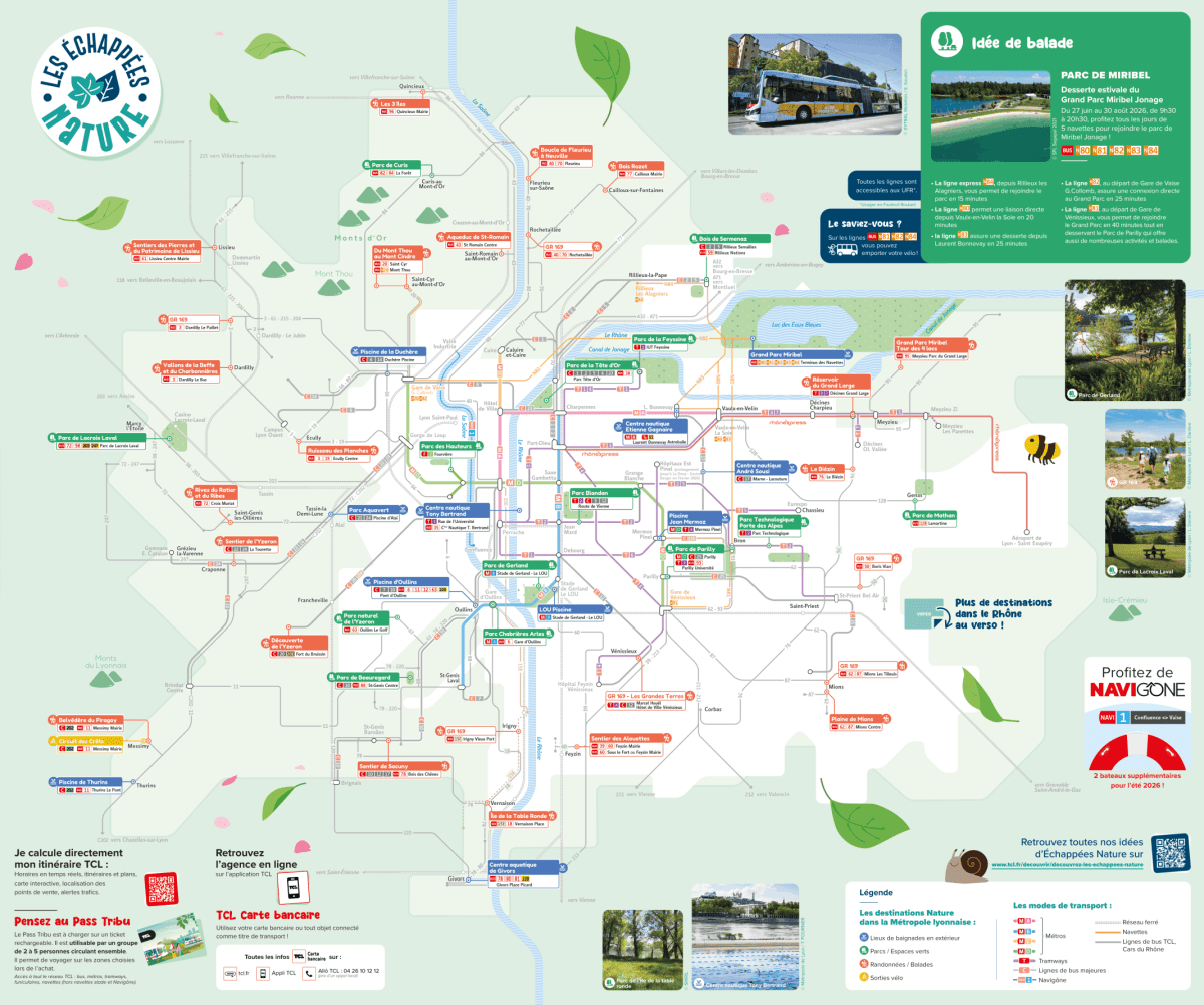 Carte 2026 des Echappées Nature