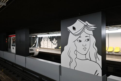 Œuvre dans la station Foch (crédit : Eric Soudan - Alpaca Productions)