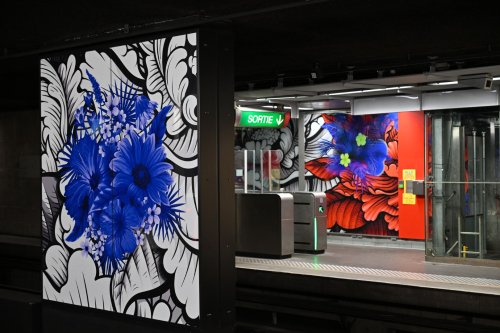 Œuvre dans la station République Villeurbanne (crédit : Eric Soudan - Alpaca Productions)