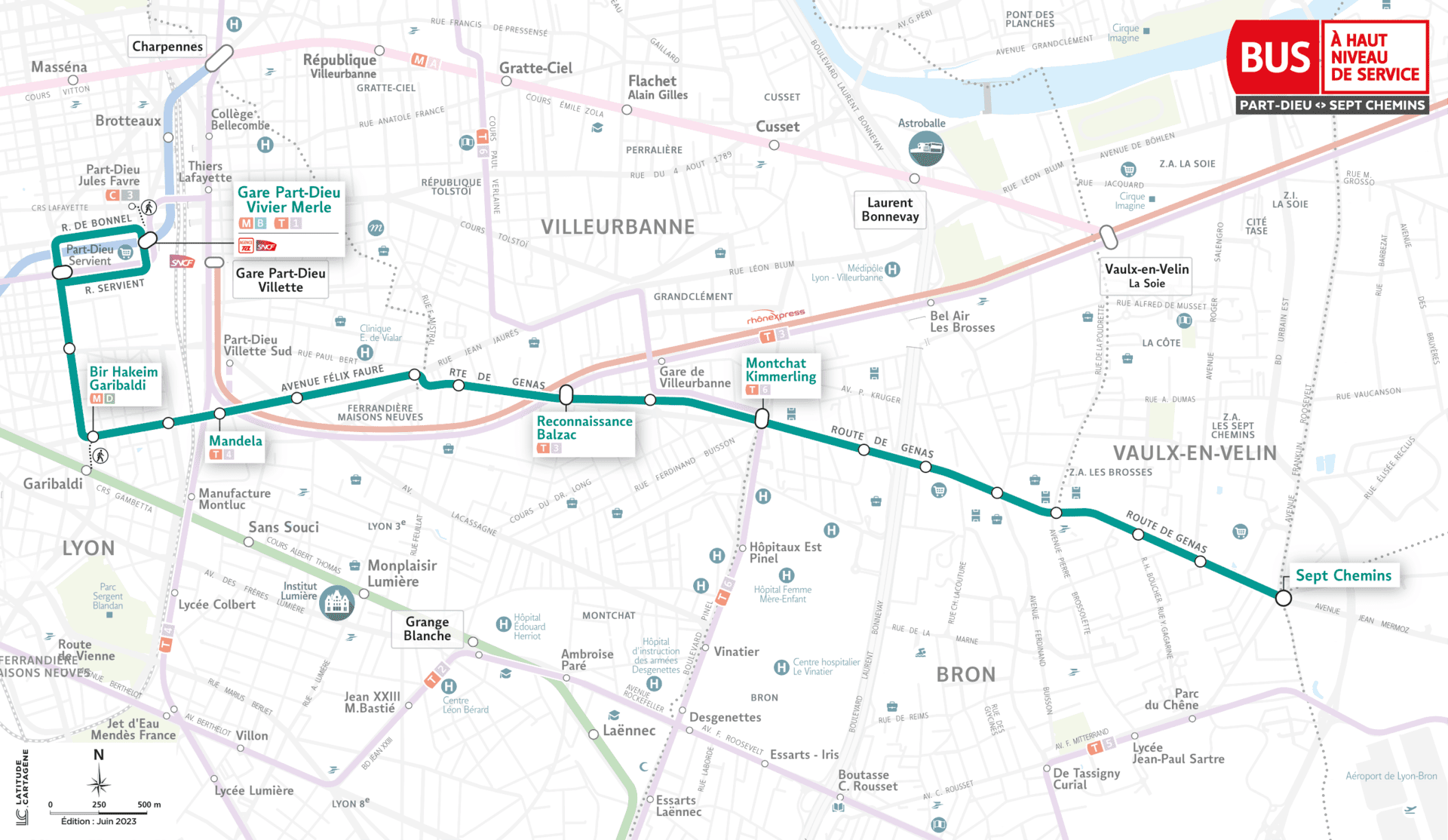 Tracé du tramway T9