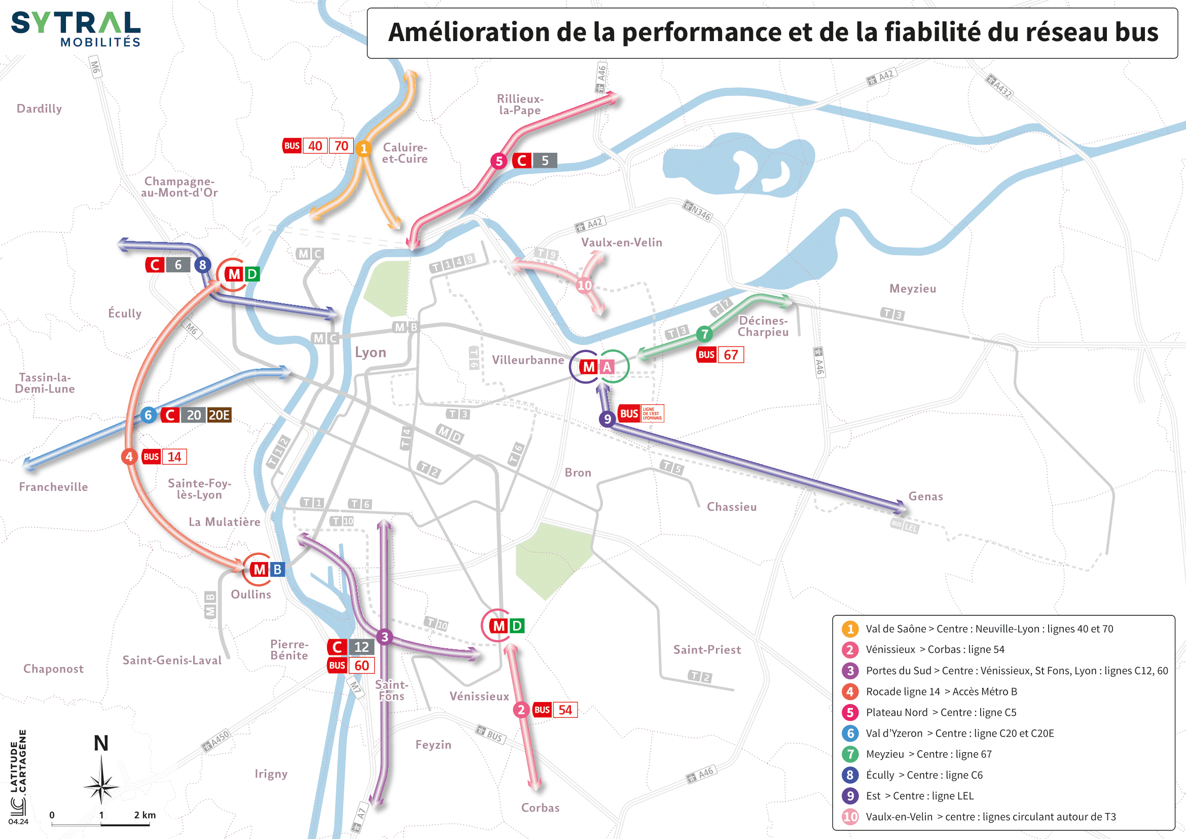 Cartographie Réseau bus performant