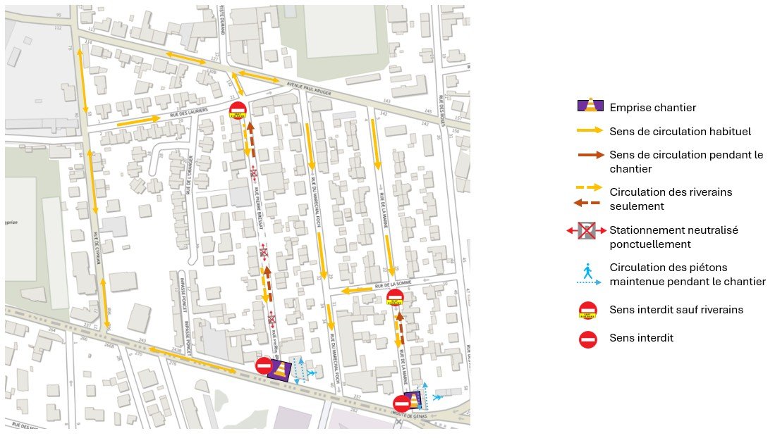 plan circulation rue Bressat