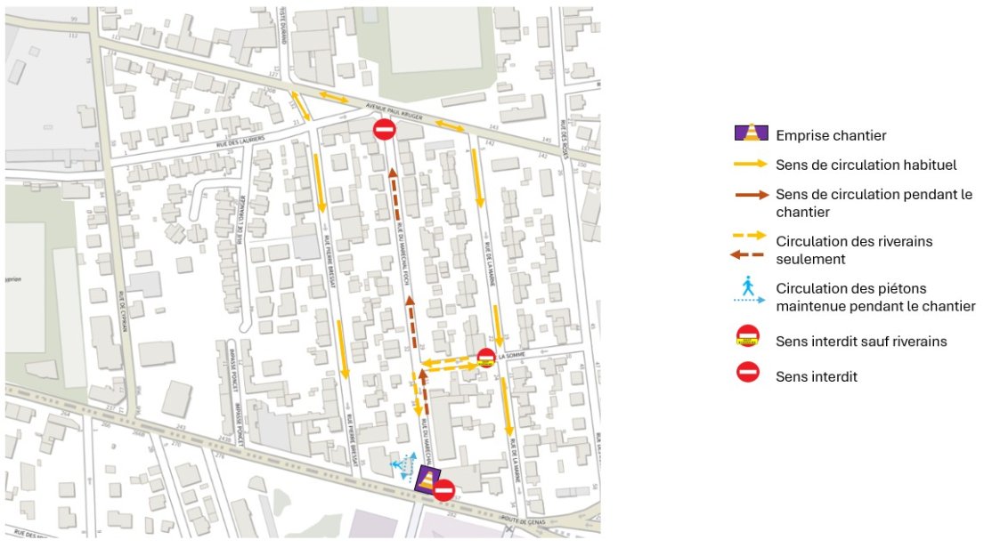 plan de circulation avenue Foch