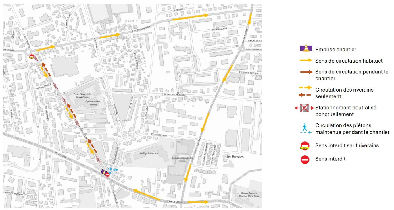 plan de circulation rue Voillot