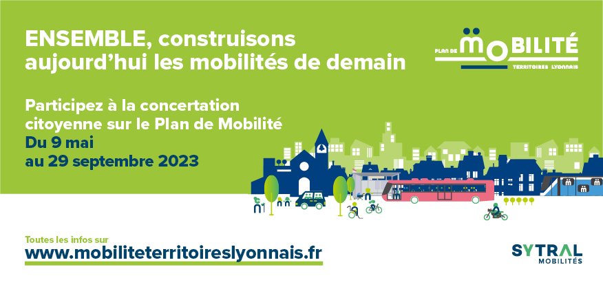 Plan de Mobilité des territoires lyonnais : lancement de la concertation citoyenne