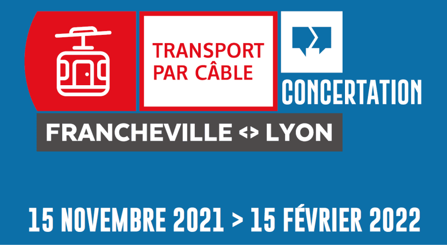 Concertation de la ligne de transport par câble Francheville – Lyon du 15 novembre 2021 au 15 février 2022