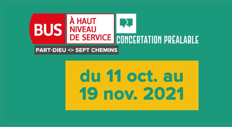 Le SYTRAL lance la concertation du projet de ligne de bus à haut niveau de service Part-Dieu <> Sept Chemins