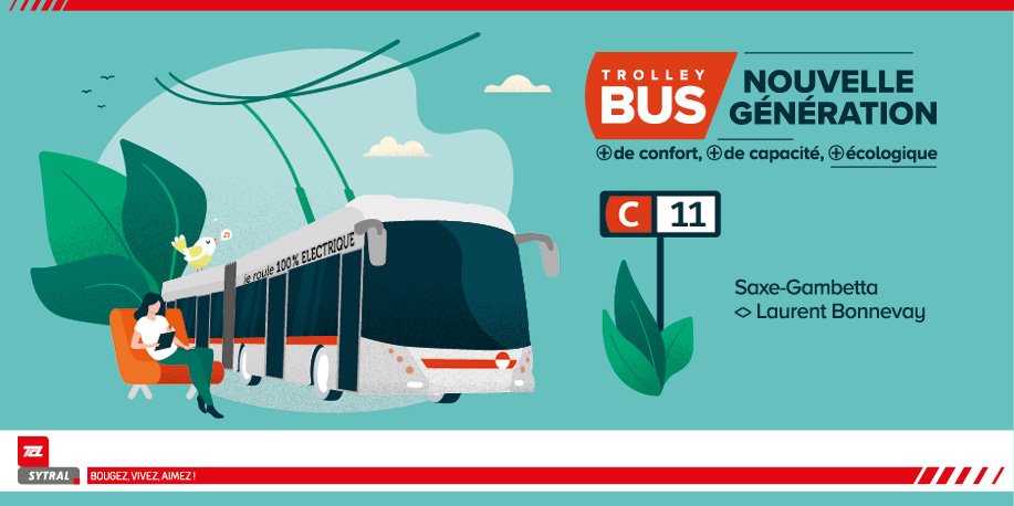 Mise en service des trolleybus 100% électriques sur la ligne C11