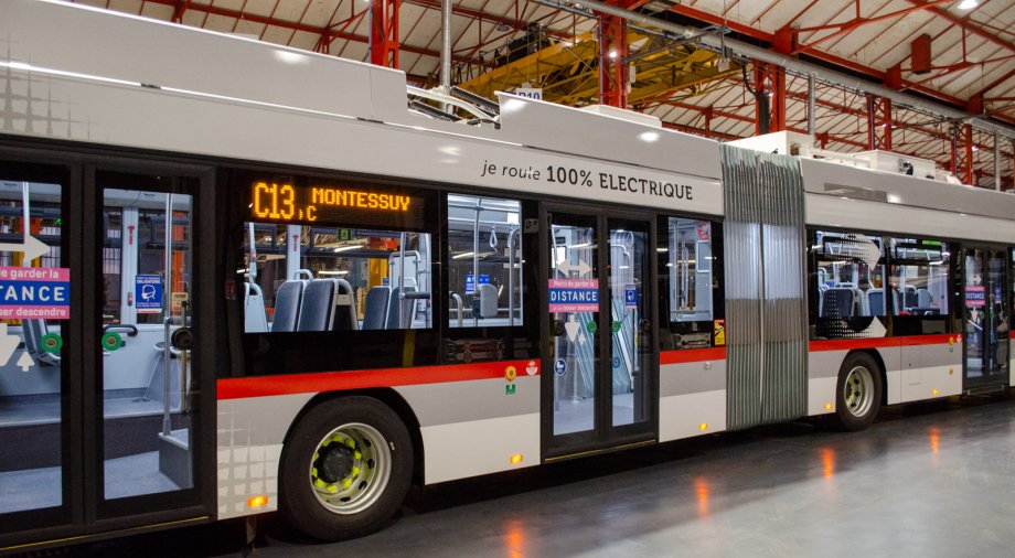 Le premier trolleybus nouvelle génération arrive sur la ligne C13