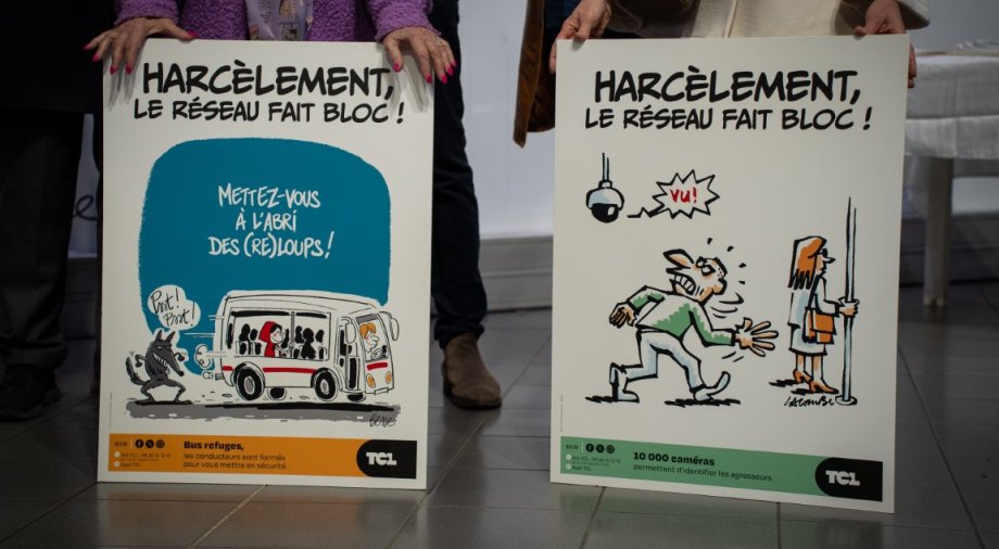 Campagne de lutte contre le harcèlement, en collaboration avec l'association Ça Presse