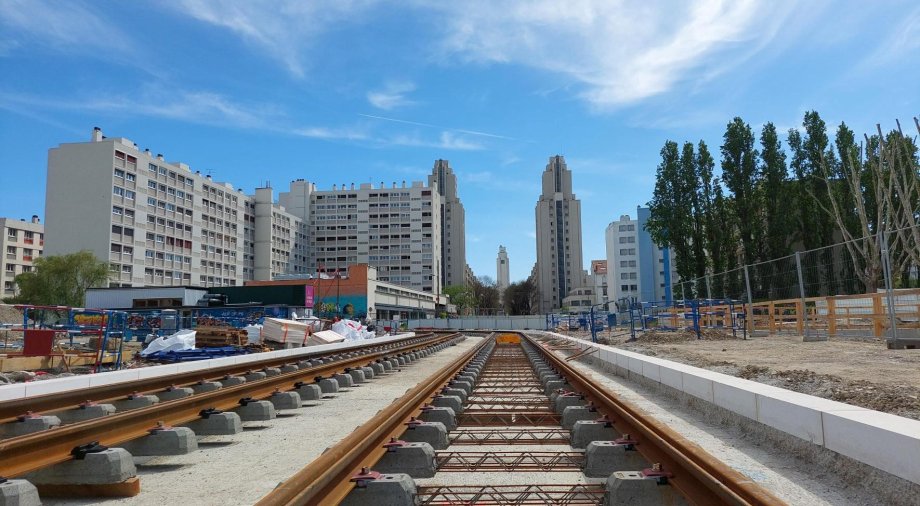 Première soudure de rail du prolongement de T6 : un moment fort pour le projet !