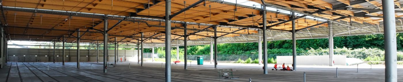 Intérieur du centre de remisage